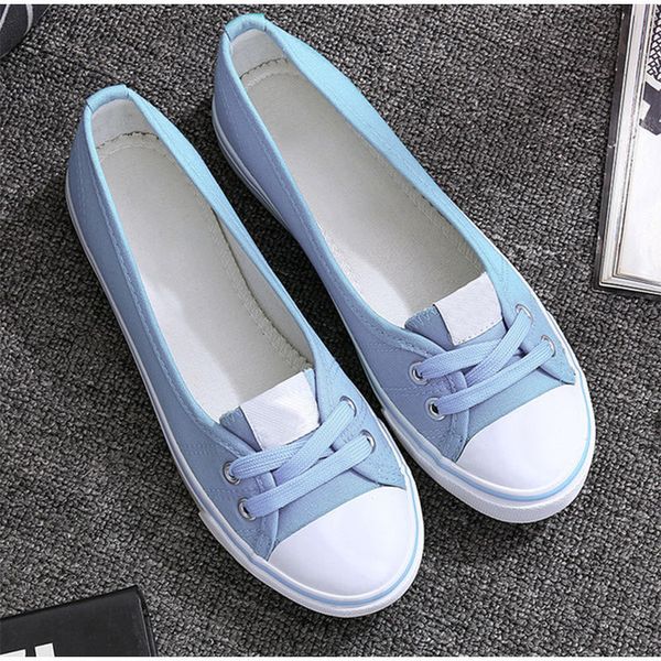 

dress shoes women casual flats lace up shallow shoes autumn fashion comfortable female canvas loafers vulcanized shoes ladies footwear 23090, Black