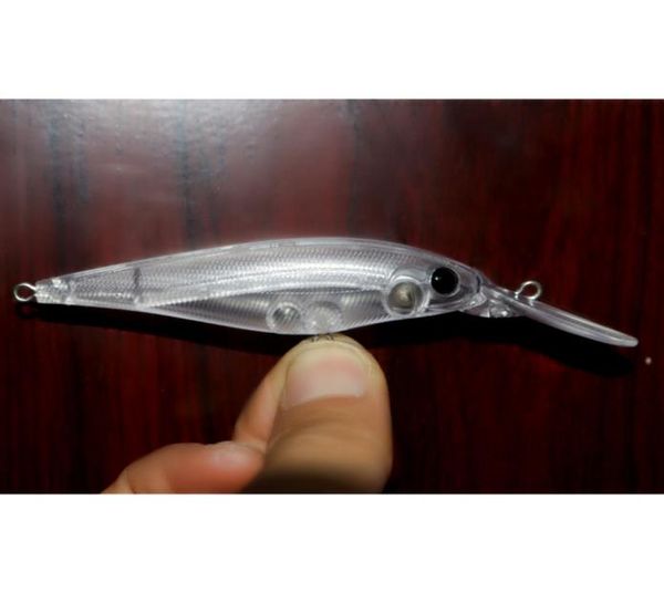 

gyfishing 20 pcs unpainted fishing lure shad medium divers minnows hard baits body6668772