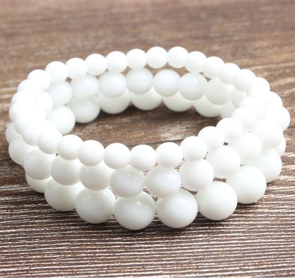 

fashion natural jewelry white stones beads bracelet be fit for men and women accessories and amulets5827426, Black
