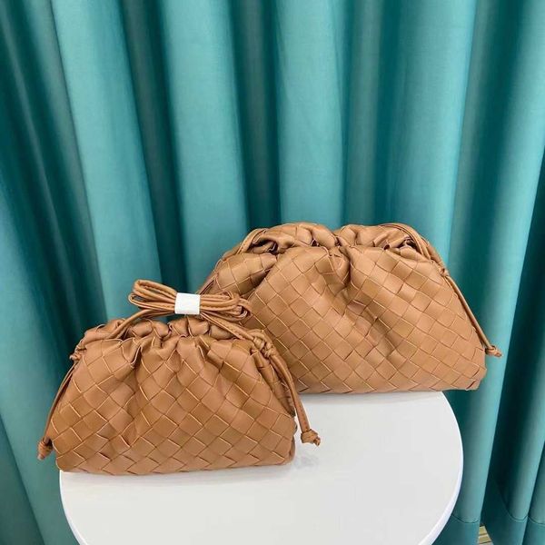 

a original edition botegss ventss pouch evening bags for sale genuine leather hand woven cloud bag soft dumpling new trend on with real logo