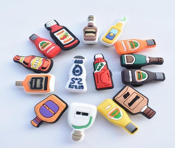 

garden shoe accessories pvc shoe flower charms buckle bracelet wristband decoriation mexican bottle wholesale6696025, White;pink