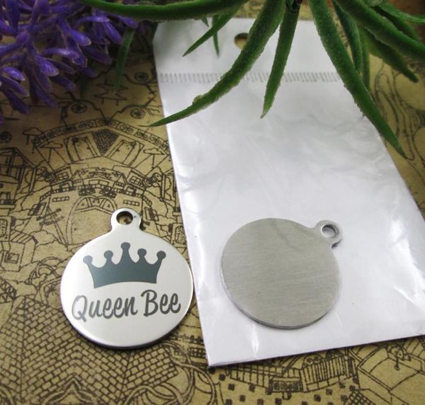 

40pcsquotqueen beequotstainless steel charms more style for choosing diy charms pendants for necklace3013675, Bronze;silver