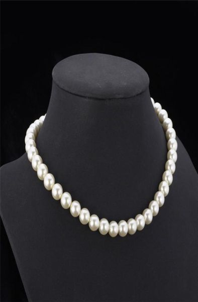 

synthetic pearl necklace for women trendy resizable luxury whiteblack beaded necklaces 600 k25658487, Silver