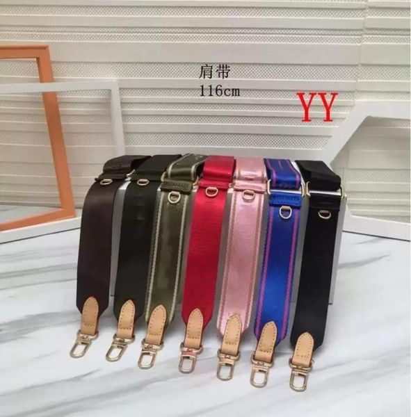 

8colors multicolor shoulder straps for 3 piece set bags women bag canvas bags parts strap pink green light green 1317486, Black