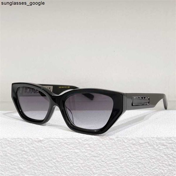 

fashion pradd cool sunglasses designer p family personality cat's eye ins net red same style women's narrow frame concave men&#039, White;black