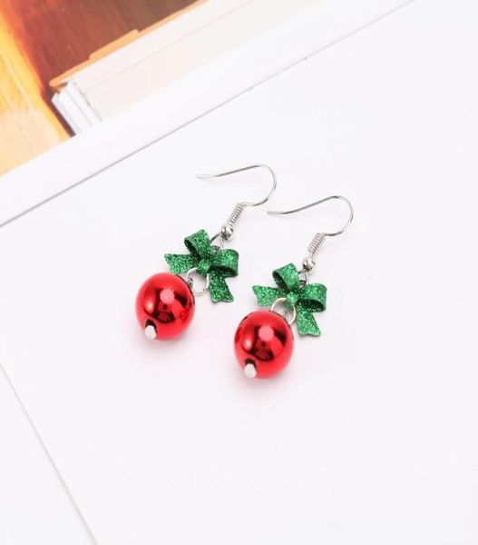 

dangle earrings crystal snowman jewelry christmas tree stud earring for women creative party accessories girl gifts4252252, Silver