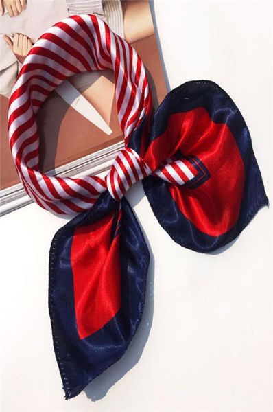 

soft silk square scarf scarves business suits head wrap shawl satin stewardess4324987, Blue;gray
