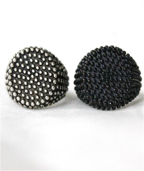 

support dropship new design silver black round ring 316l stainless steel fashion jewelry biker style selling ring6985107