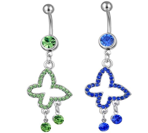 

d0102 belly navel ring mix colors01234567891011123392252, Silver