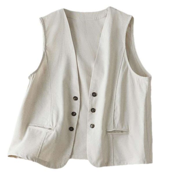 

summer artsy vintage vest womens loose casual sleeveless camisole, Black;white