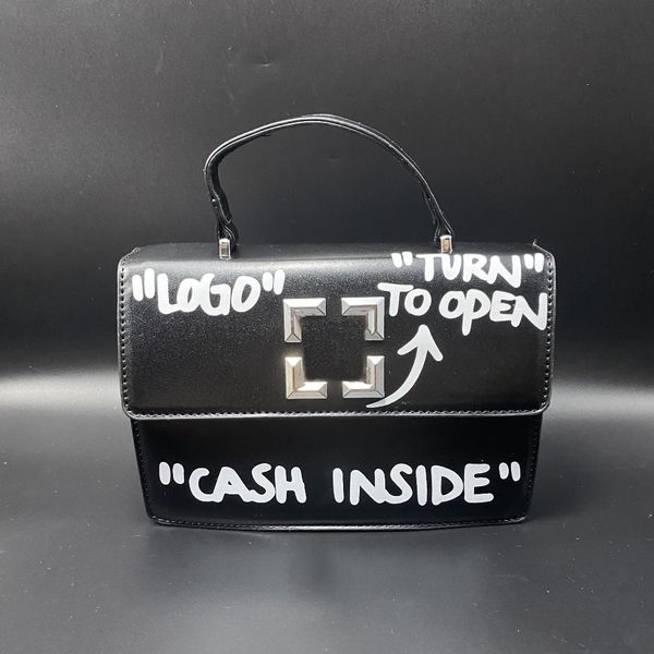 

fashion designer bag women's handbag tote bag purse classic graffiti arrow portable small square bag luxury everything one shoulder cro