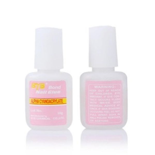 

10g false glue nail art tips glitter acrylic decoration with brush paste false nails tips glitter uv acrylic rhinestones decoratio331v, Silver