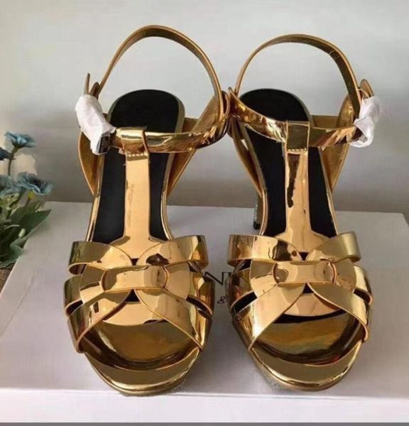 

and fashionable highheeled sandals 10cm rubber outsole in multiple colors standard sizes 35425323911, Black