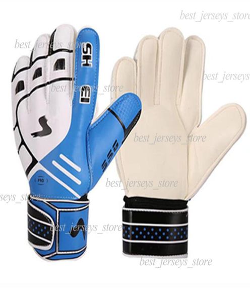 

2023 goalkeeper gloves men size finger protection professional latex product men football gloves adults thicker goalie socce7498968, Black