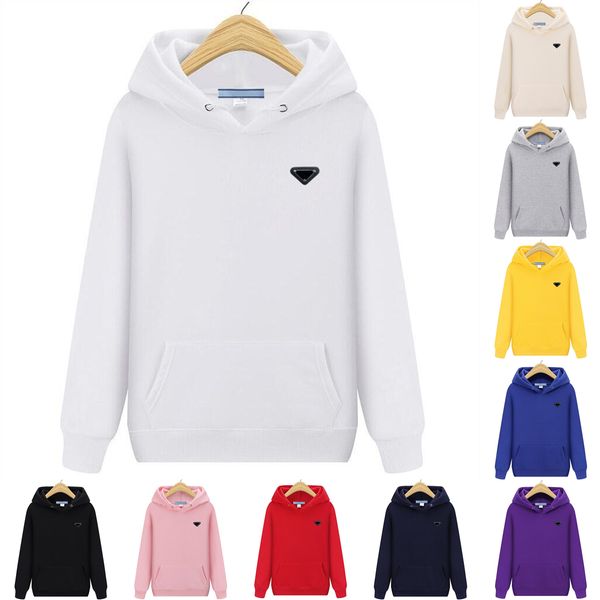

p-ra designer men's hoodies sweatshirts women's pullover hoodies outwear warm sweatshirts loose casual sports hoodie sweater winte, Black