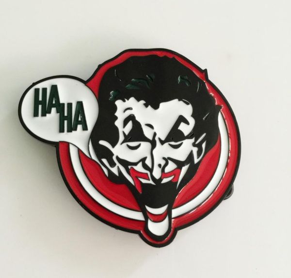 

the joker cowboys belt buckle woman man jeans jewelry accessories metal belt head fit 4cm wide belts9041356, Slivery;black