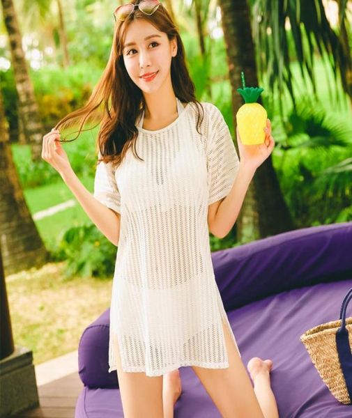

summer swimsuit perspective mesh bare back one shoulder straps push up bathing suit bowknot bikinis women halter beachwear8264739
