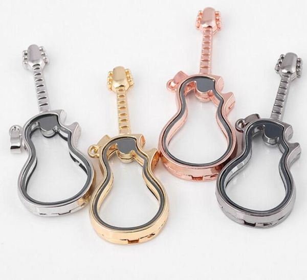 

floating locket charms pendant for necklacesbracelets little charm guitar accessories stainless steel diy jewelry1596285, Bronze;silver