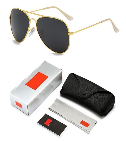 

2022 pilot ray sunglasses womenmen classic brand designer aviation ban sun glasses retro outdoor driving oculos de sol6220978, White;black