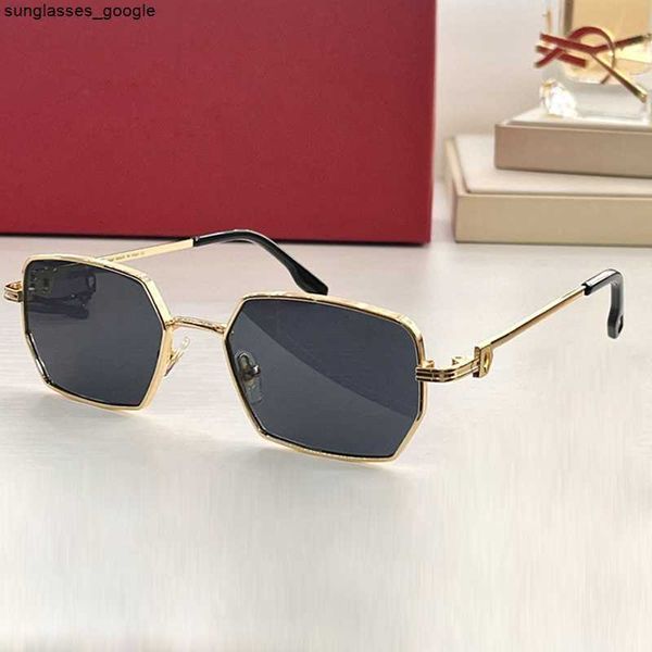 

fashion carti luxury cool sunglasses designer hexagonal for women and men summer brand designer glasses ct0135 leisure travel driving origin, White;black
