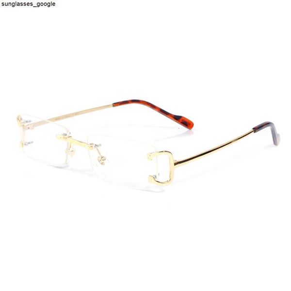 

fashion carti designer cool sunglasses mens vintage anti blue light glasses metal c frame custom prescription glasses clear lenses color sum, White;black