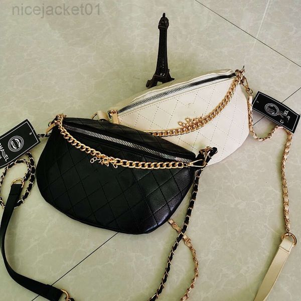 

designer channel women bag waist bag single shoulder bag messenger bag fashion simple and versatile chain bag lingge bag women's bag