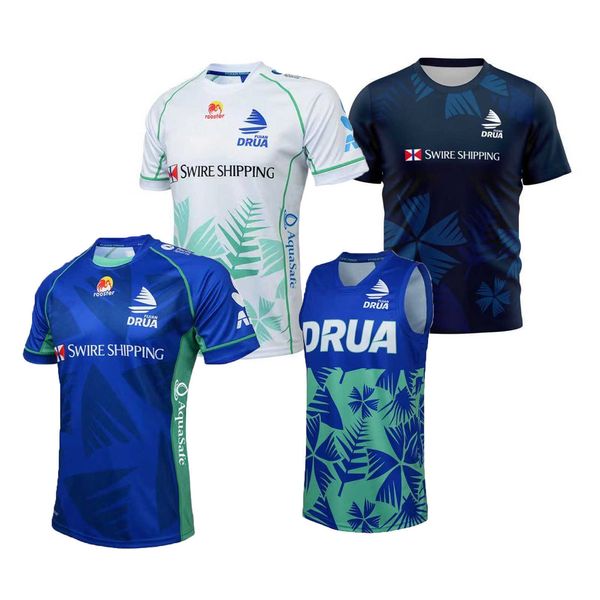 

2023 fiji drua home/away/training/singlet rugby jersey, White;black