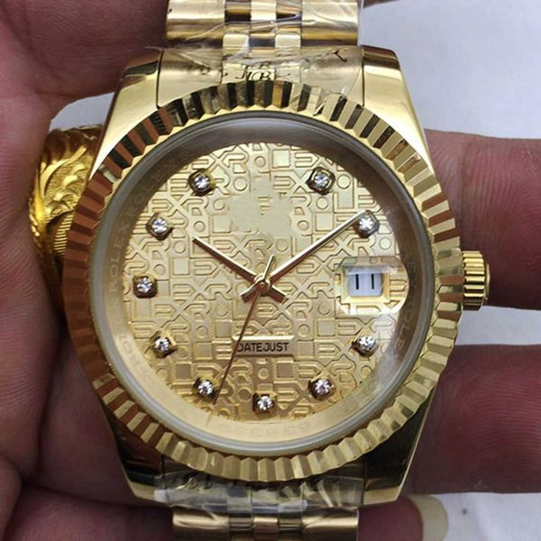 

luxury designer watch automatic mechanical lao jia diary tooth gold electric light, Slivery;golden
