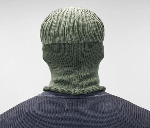

3 color men knitted beanies goggles letter cap glasses double lens outdoor set head sports hat with visor8737811
