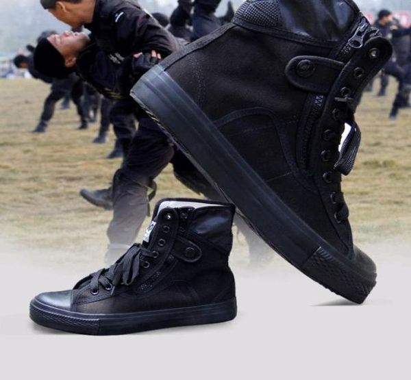 

army fashion black breathable safety shoes work protective shoes antiskid wear training boots high4660319