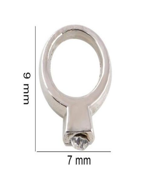 

20pcslot silver crystal ring alloy floating locket charms fit for glass magnetic locket necklace making4040979, Bronze;silver