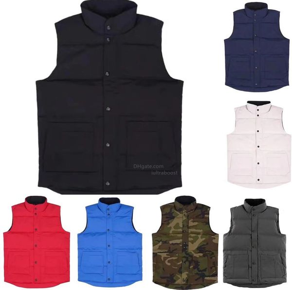 

designer winter mens vests luxury bodywarmer fashion jackets womens gilet designer coat outwear coats, Black;white