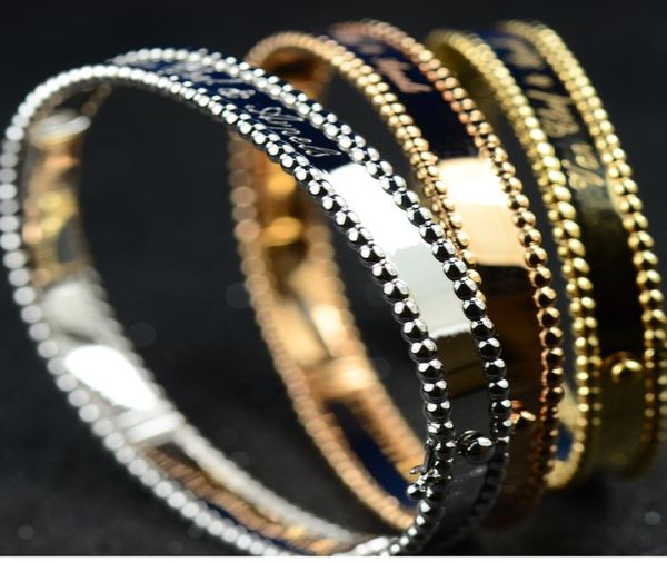 

perlee bracelet classic bangle bracelets valentine039s day women wedding party charm ins jewelry2462728, Black