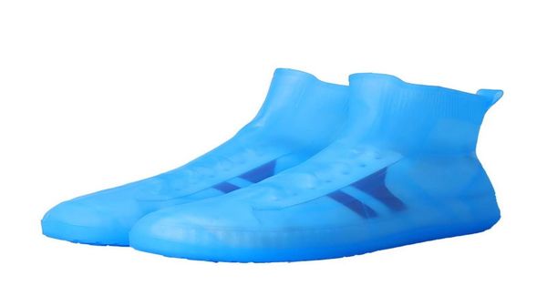 

reusable shoe covers waterproof all seasons slipresistant 4 sizes rain boot women and men shoes cover2884717, White;pink