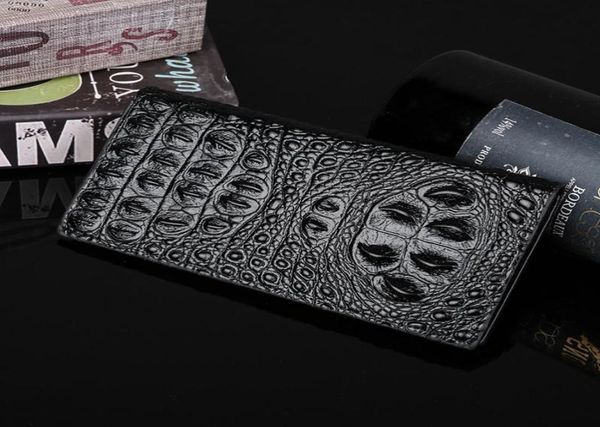 

mens purse fashion hard version zero bag money clip luxury crocodile multi card wallet7697940, Black