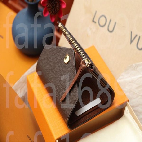 

women short wallet woman purse cosmetic bags discount original box card holder ladies handbag checked flower cases l263g
