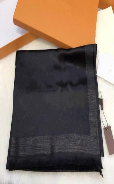 

2021 classic shiny gold and silver thread silk scarves scarf fashion women scarf soft shiny scarf shawl men women classic silk1840700, Blue;gray