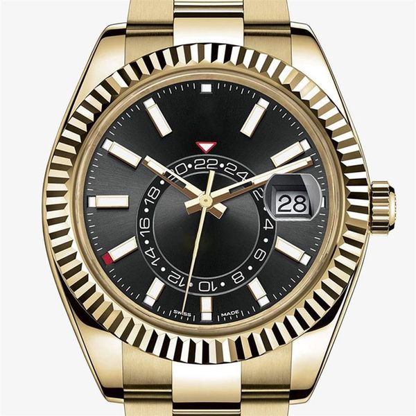 

7 -selling luxury watches new 24-hour men's automatic calendar 42mm stainless steel sky dweller men's watch215o258e, Slivery;brown