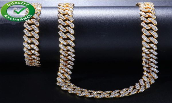 

iced out chains designer necklace mens bracelets hip hop jewelry luxury gold style charms bling diamond cuban link fashion for love4633681, Black