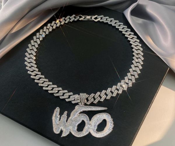 

pendant necklaces woo baby iced out for men hip hop cuban chain women fashion and contracted link necklace choker fine jewelry 2219711357, Silver
