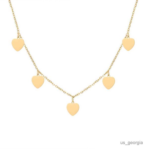 

pendant necklaces necklaces hearts gold silver color multi-accessory pendant chain necklace for women jewelry simple fashionable r230908