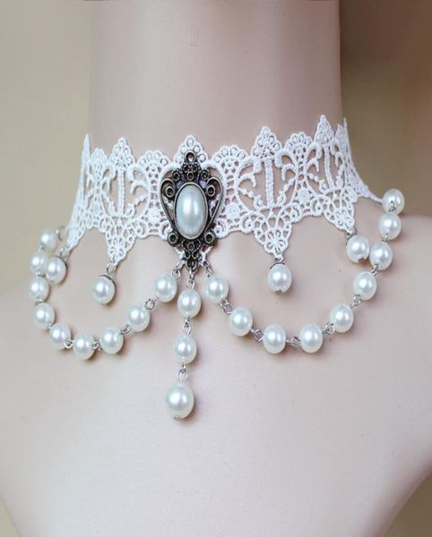 

selling european and american foreign trade retro necklace female black lace neckchain crystal jewelry whole2195303, Silver