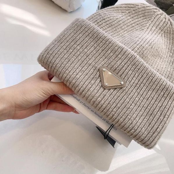 

designer beanie luxury knitted cap high version hat autumn and winter men and women wool warm comfortable fashion trendy casual hu3976702, Blue;gray