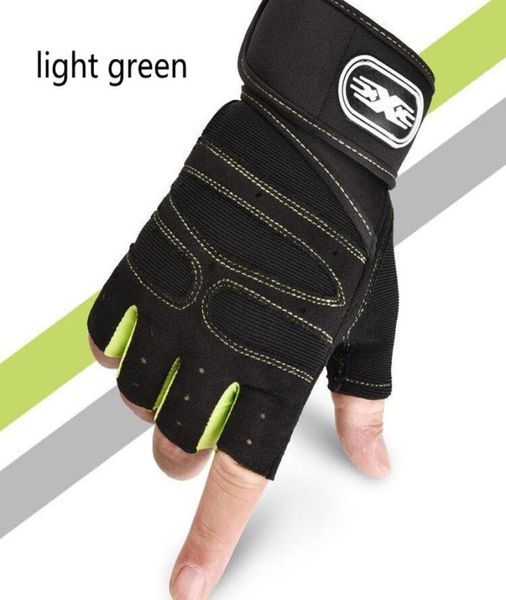 

gym gloves antislip fitness weight lifting gloves body building training sports exercise sport workout glove adult8677869, Black