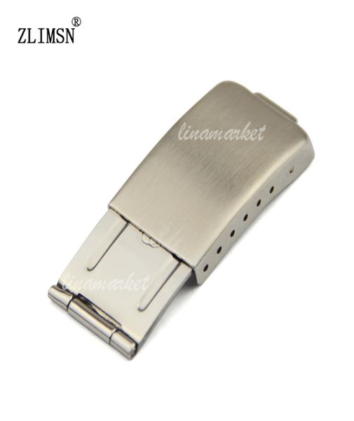 

stainless steel watch band 10mm 14mm 16mm new strap deployments clasp buckle3713306, Black;brown