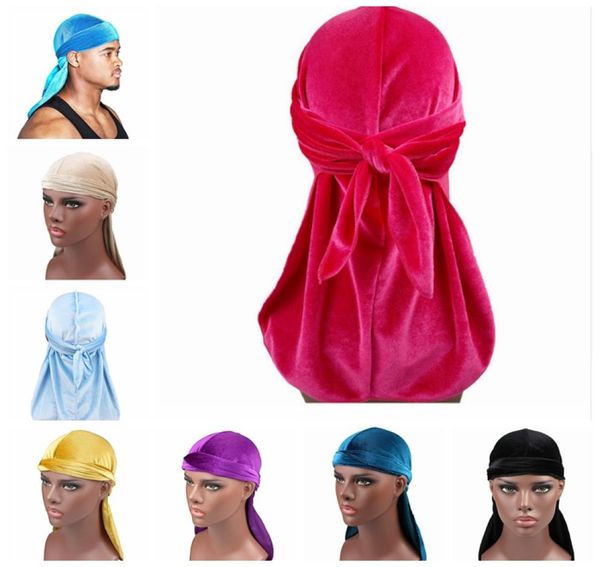 

men039s satin durags bandana turban wigs men silky durag headwear headband fashion pirate hat hair accessories yhm2665607046, Yellow