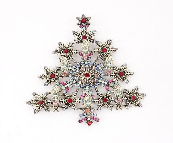 

30 pcslot custom brooches fashion crystal rhinestone large christmas tree pin for xmas giftdecoration1809525, Gray