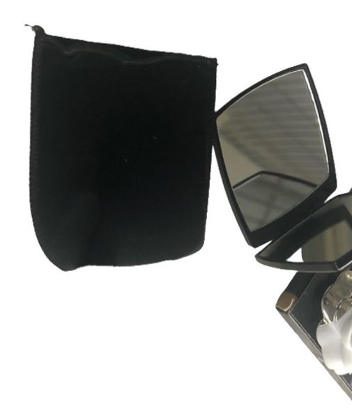 

fashion brand acrylic cosmetic portable mirror with gift box velvet dust bag beauty makeup tool toiletry classic boutique double f6608001