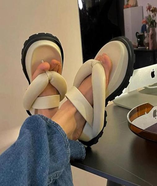 

sandals ribetrini 2021 arrivals brand open toe hook loop padded platform chunky pu leather women039s summer comfy shoes women8164315, Black