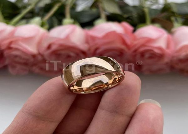 

wedding rings itungsten 4mm 5mm 6mm 7mm 8mm 10mm rose gold tungsten ring for men women engagement band i love you engraved comfort5850672, Slivery;golden